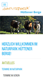 Mobile Screenshot of naturpark-huettenerberge.de